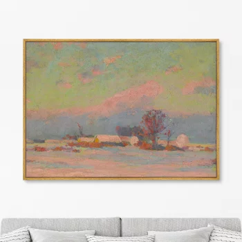 Постер на холсте Winter evening 105X75 CM