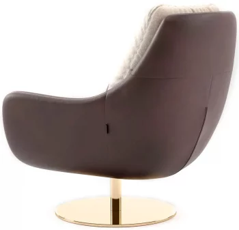 Кресло поворотное с оттоманкой Sophia 79X84X88 / 40X40X45 CM