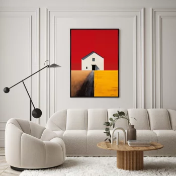 Репродукция картины на холсте Fields 75X105 CM