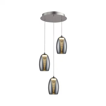 Подвесной светильник Nebula 3L LED хром 32X85 CM