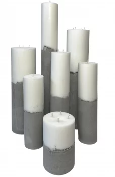 Декоративные свечи ConcreteWax 7X7X65 / 10X10X50 / 10X10X43 / 7X7X40 / 7X7X3 / 7X7X35 / 10X10X17 CM