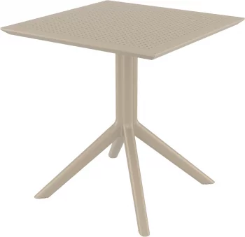 Стол пластиковый Sky 70X70X74 CM бежевый