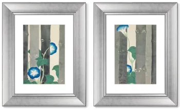 Диптих Morning glories from Momoyogusa Flowers 41X51 / 41X51 CM