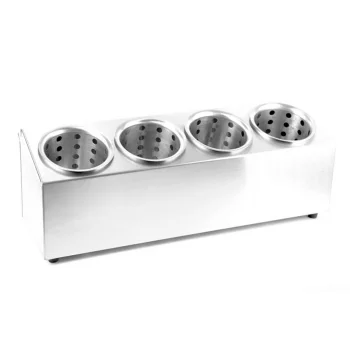 Контейнер для столовых приборов 4 отд.,нерж.+ пластик 51*15,7*17,5 см P.L. Proff Cuisine
