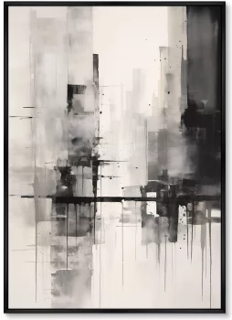 Набор из двух постеров на холсте Rain in the city 75X105 / 75X105 CM