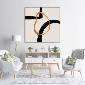 Репродукция на холсте Geometry of love 105X105 CM
