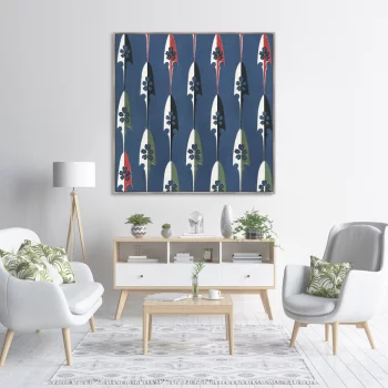 Постер Vintage print of Japanese textile 105X105 CM