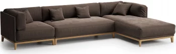 Пятиместный диван с кушеткой Case 345X192X80 CM