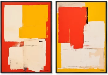 Набор из двух постеров на холсте The color fields 75X105 / 75X105 CM