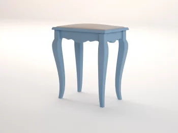 Табурет с мягким сиденьем Leontina Blue 43X30X51 CM