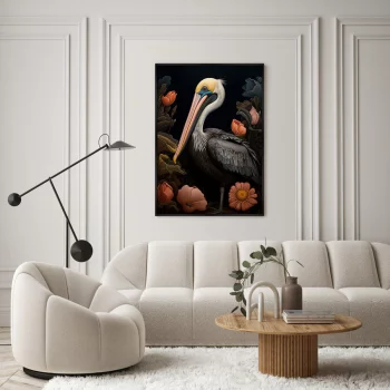 Постер на холсте Beautiful Pelicans 75X105 CM