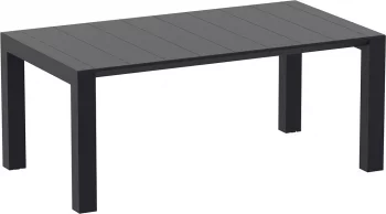 Стол пластиковый раздвижной Vegas 180-220X100X75 CM чёрный