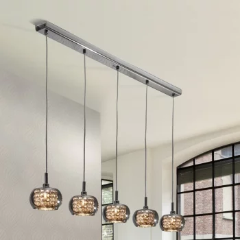 Линейный подвес с плафонами Arian LED 50X50X85 CM