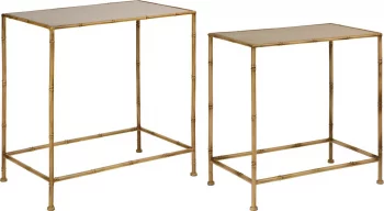 Набор из двух столиков Bamboo 56X32X55 / 47X29X47 CM
