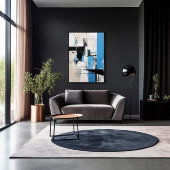 Постер на холсте Distorting the space 75X105 CM
