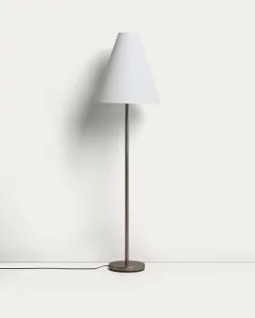 Напольный светильник Navat из металла с матовым серебристым покрытием 46X46X153 CM