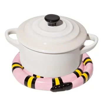 Подставка под горячее snake, розовая