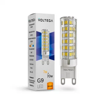 Светодиодная лампа Voltega Simple Капсула G9 7Вт 3000K