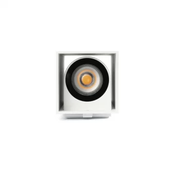 Уличный настенный светильник KOV квадратный белый LED 2x6W 2700K 23°/23° 21.2X8.7X8 CM