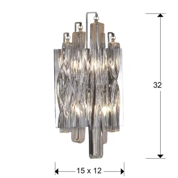 Бра Manacor 2L 15X12X32 CM