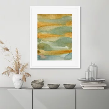 Постер The river bank and the hills beyond 42X52 CM