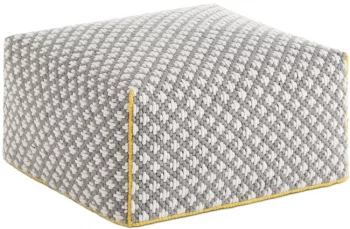 Пуф с чехлом из шерсти Silai Big 68X68X35 CM серый