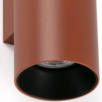 Терракотовый двухсветный настенный светильник Stan 22.5X7.2X6 CM