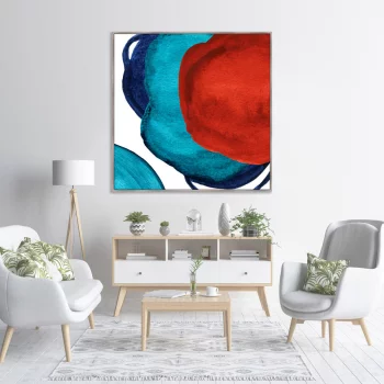 Постер на холсте Forms and colors 105X105 CM