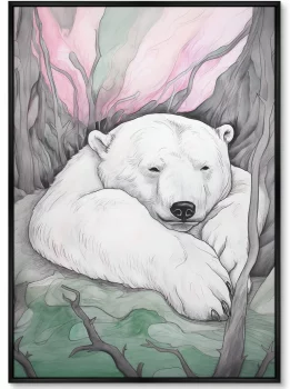 Набор из двух постеров на холсте Under the Northern lights 75X105 / 75X105 CM