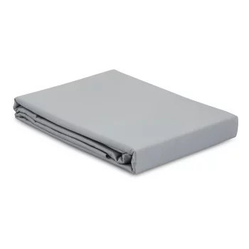 Простыня из премиального сатина светло-серого цвета из коллекции essential, 240х270 см