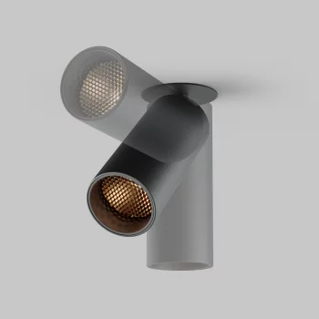 Встраиваемый светильник FOCUS LED черный круглый