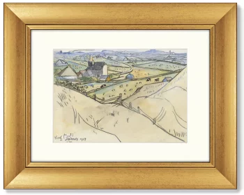 Диптих Weg langs kanaal 51X41 / 51X41 CM