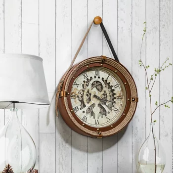 Часы в раме из пеньковой верёвки Canfranc Ø47 CM