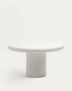 Круглый стол из белого цемента Addaia 140 CM
