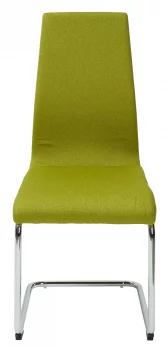 Стул ZIGZAG GREEN/CHROME салатовый/хром 45X57X101 CM
