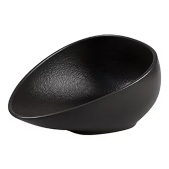 Салатник 280 мл 19*14 см h9 см Side Up Smooth Black Raw Stellar P.L. Proff Cuisine [1]