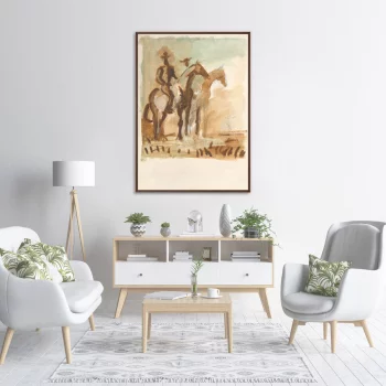 Репродукция картины на холсте Study of the Watch 75X105 CM