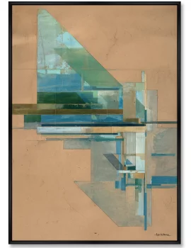 Постер на холсте Landscape in the Drawing 75X105 CM