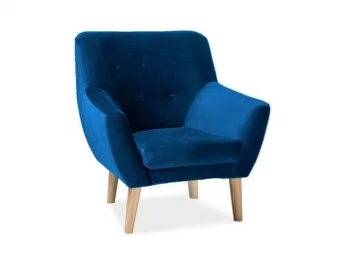 Кресло Signal NORDIC 1 Velvet Bluvel 86 (синий)