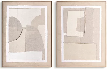 Диптих фактурных картин Daray 90X120 / 90X120 CM