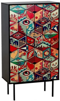 Высокий комод Boho Color 84X40X150 CM