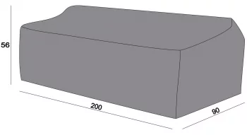 Защитный чехол на диван Гранада 200X90X56 CM