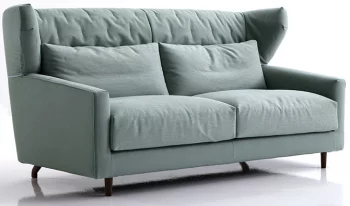 Двухместный диван Folk 170X92X93 CM бирюзовый