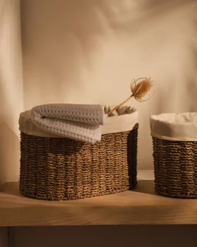 Набор из 2 корзин среднего размера из натурального волокна Tossa 35X25X22.5 CM