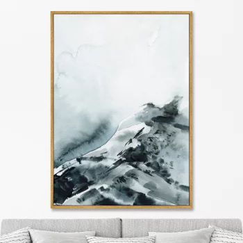 Постер на холсте Above the snow-covered 75X105 CM
