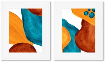 Набор из двух постеров Forms and colors 42X52 / 42X52 CM