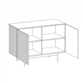 Сервант Mikko 102,2X44X73,5 CM