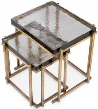 Комплект из двух столиков Niemeyer 53X43X49 / 63X52X61 CM