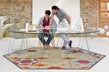 Шерстяной двусторонний ковёр Hexa 261X300 CM
