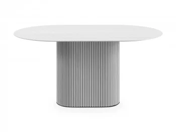 Стол обеденный овальный Mono Stripe 160X95 CM